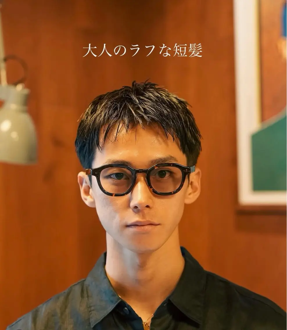 パーマ メンズ メンズショート タチカワユウキのヘアスタイル