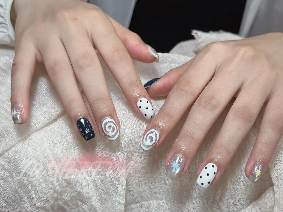 ネイル 韓国ネイル ワンホンネイル ハンドネイル Lumiereva @ネイルモデル募集中のネイルデザイン