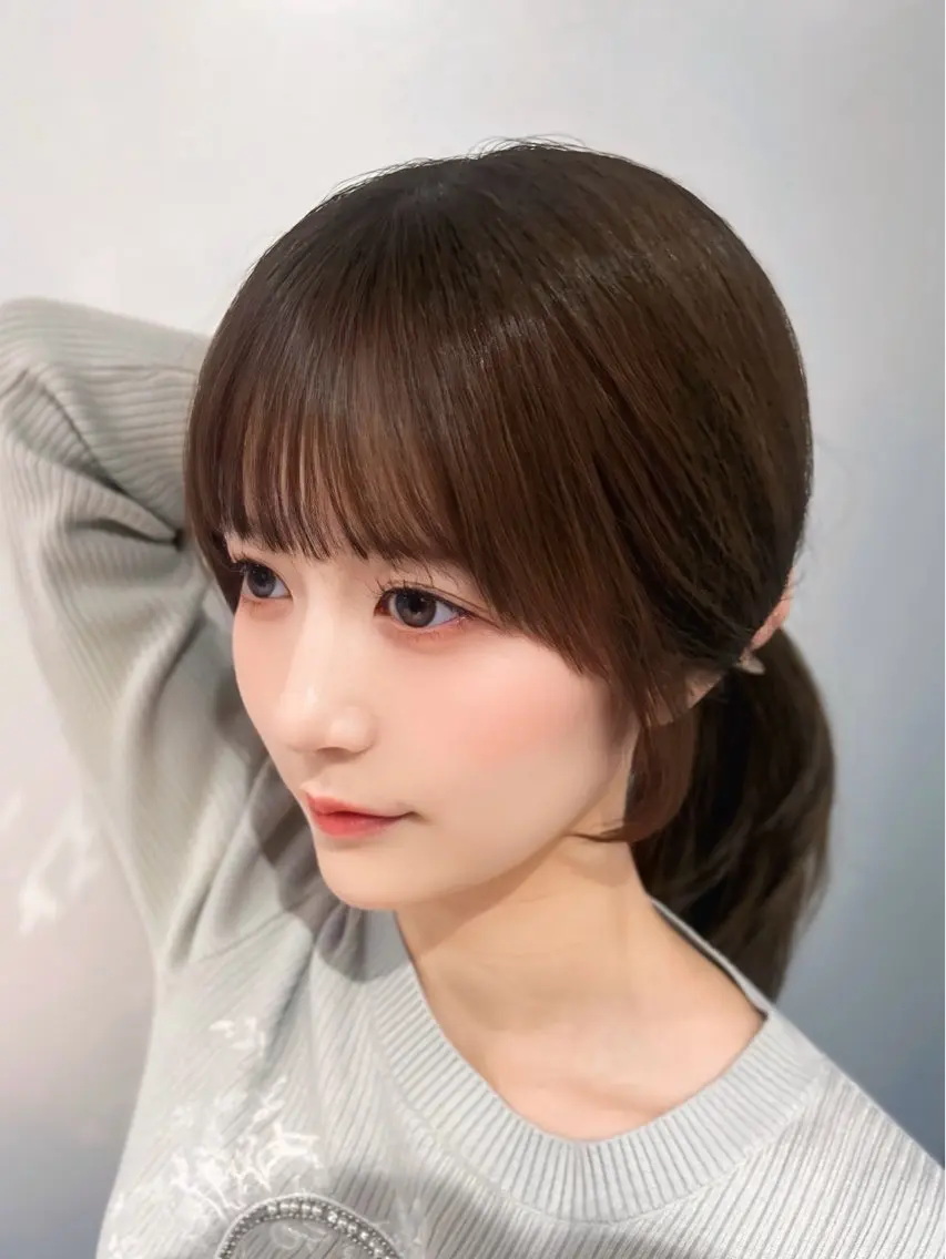 ロング カラー 顔周りカット カット ヘアカラー トリートメント 店長✨髪質改善✖️ 透明感カラー／純大のヘアスタイル