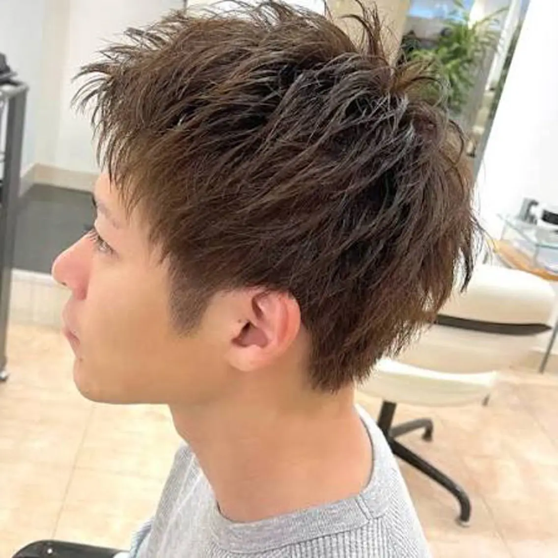 ショート カラー メンズ The Ect 江坂Kurumiのヘアスタイル