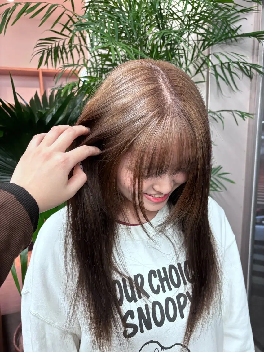 ロング カラー ベージュカラー ブリーチ ミルクティーベージュ 🦄カラーモデル 募集中🦄ちえみのヘアスタイル