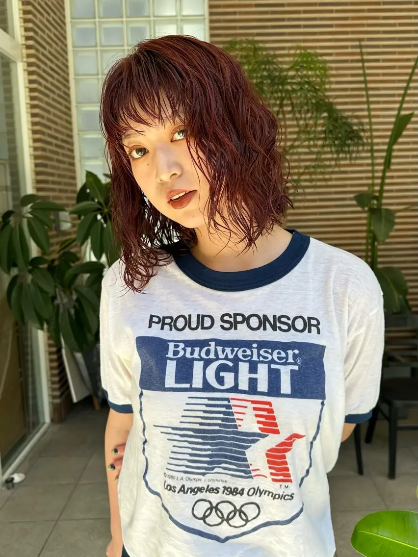 ミディアム カラー ブリーチ ダブルカラー ブリーチなしカラー ヘアカラー Daisy🎀【福岡 美容室】chiakiのヘアスタイル