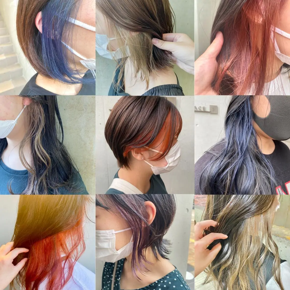 ロング カラー インナーカラー ヘアカラー エクステ/ハイトーン /インナー礒野朱里のヘアスタイル