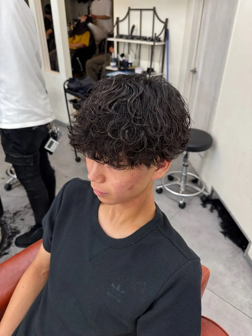 パーマ メンズ 京都駅/メンズサロン 山田司のヘアスタイル