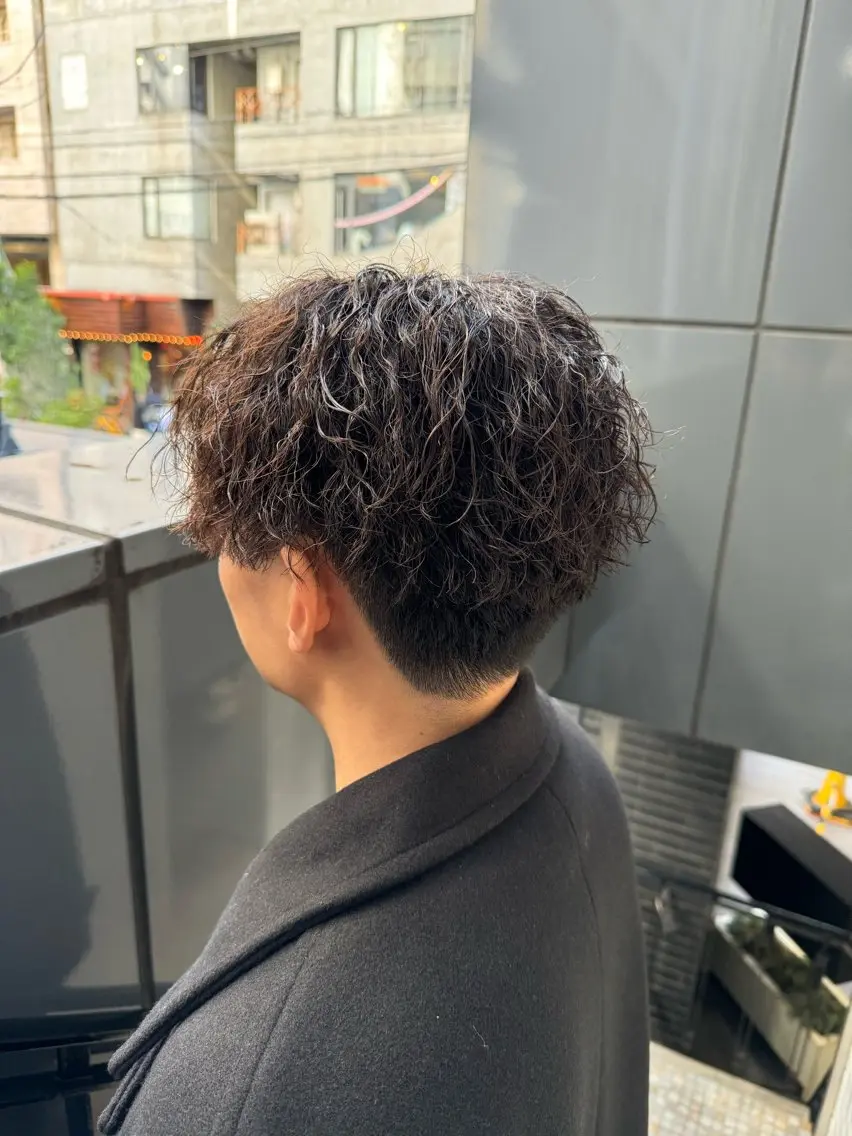 パーマ メンズ カット パーマ 河野 悠のヘアスタイル