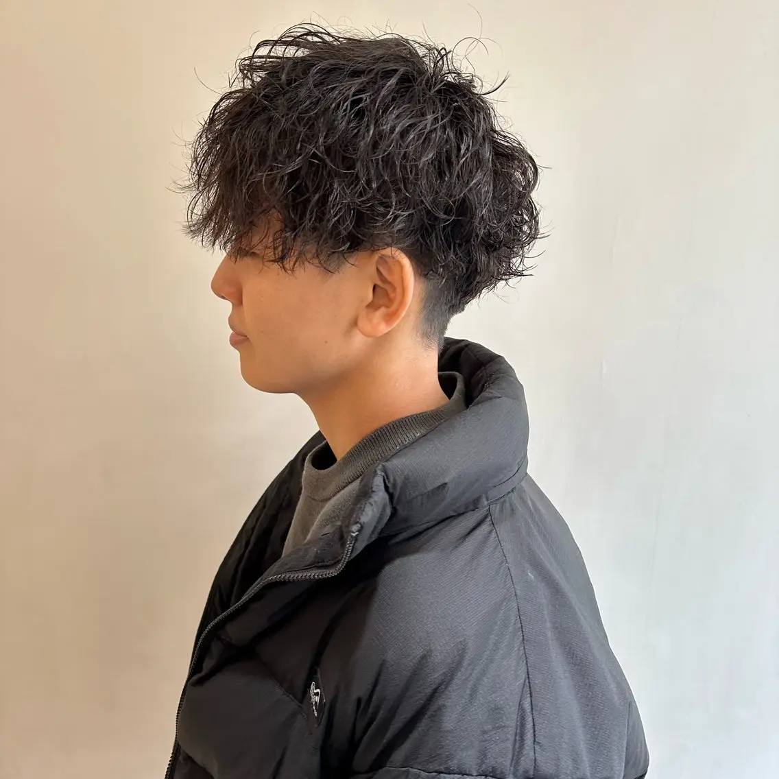 ショート パーマ メンズ メンズパーマ 波巻きパーマ 堀部 光将のヘアスタイル