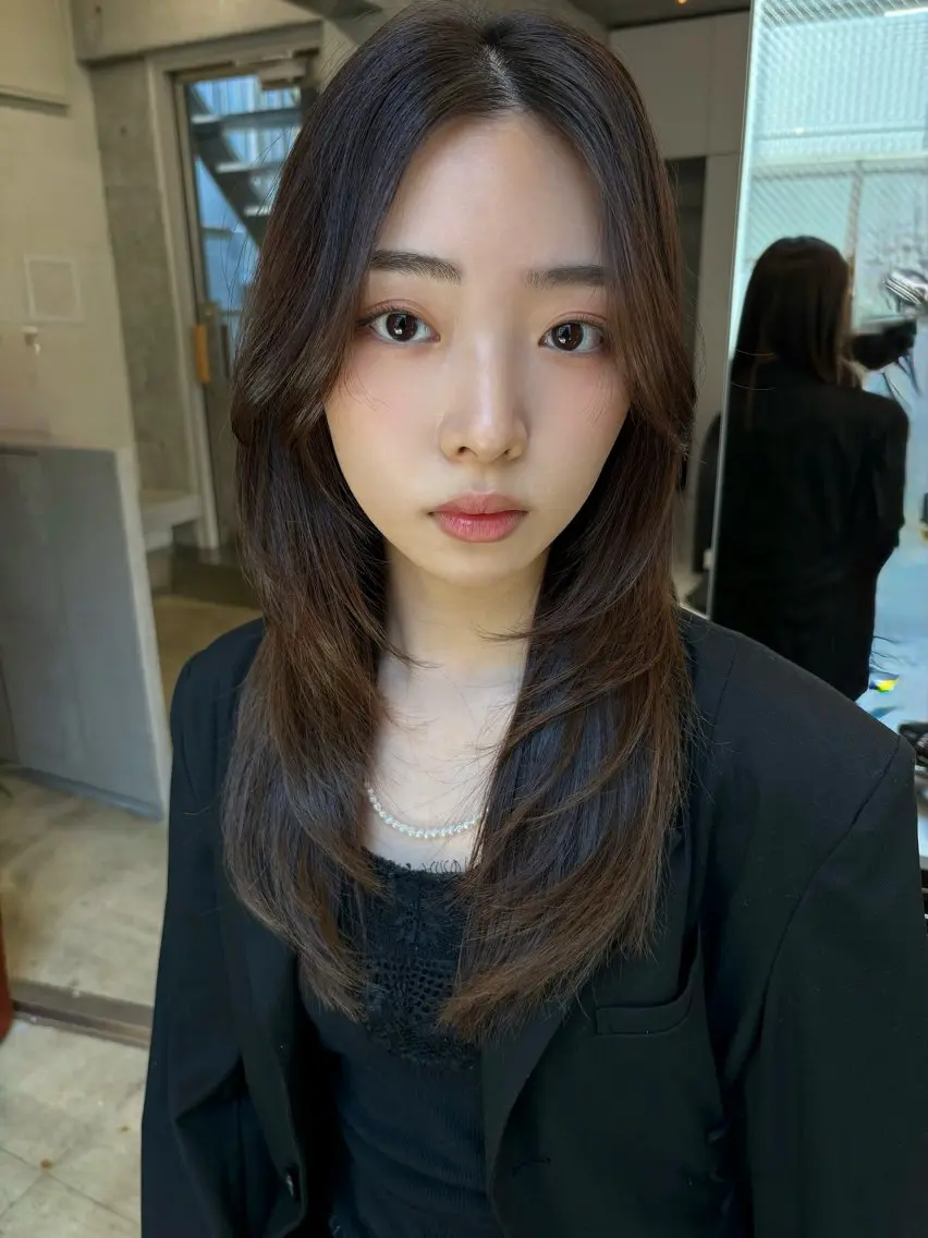 ロング カラー カット ヘアカラー トリートメント Saki/レイヤー/ 柔らかカラーのヘアスタイル