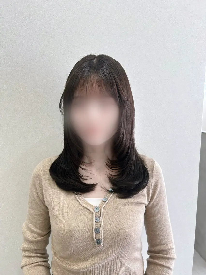 💛レイヤーカット+ワンカラー💛の写真