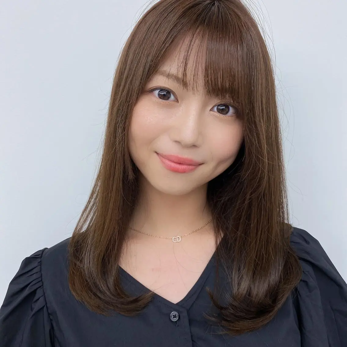 ロング カラー カット ヘアカラー トリートメント ✨大人韓国レイヤー ✨吉原 潤✨のヘアスタイル
