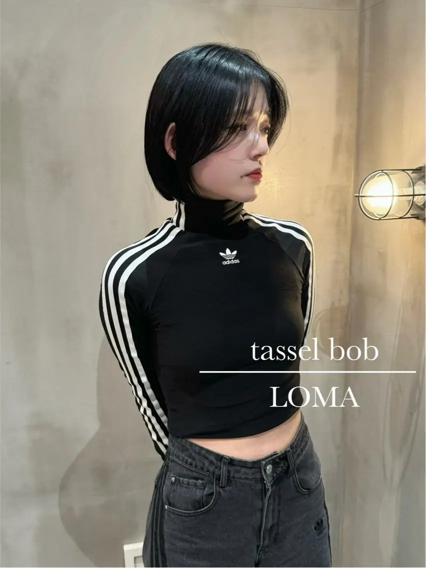ミディアム ボブ 韓国風ヘア カット ヘアカラー トリートメント LOMA🇰🇷 銀座クボタのヘアスタイル
