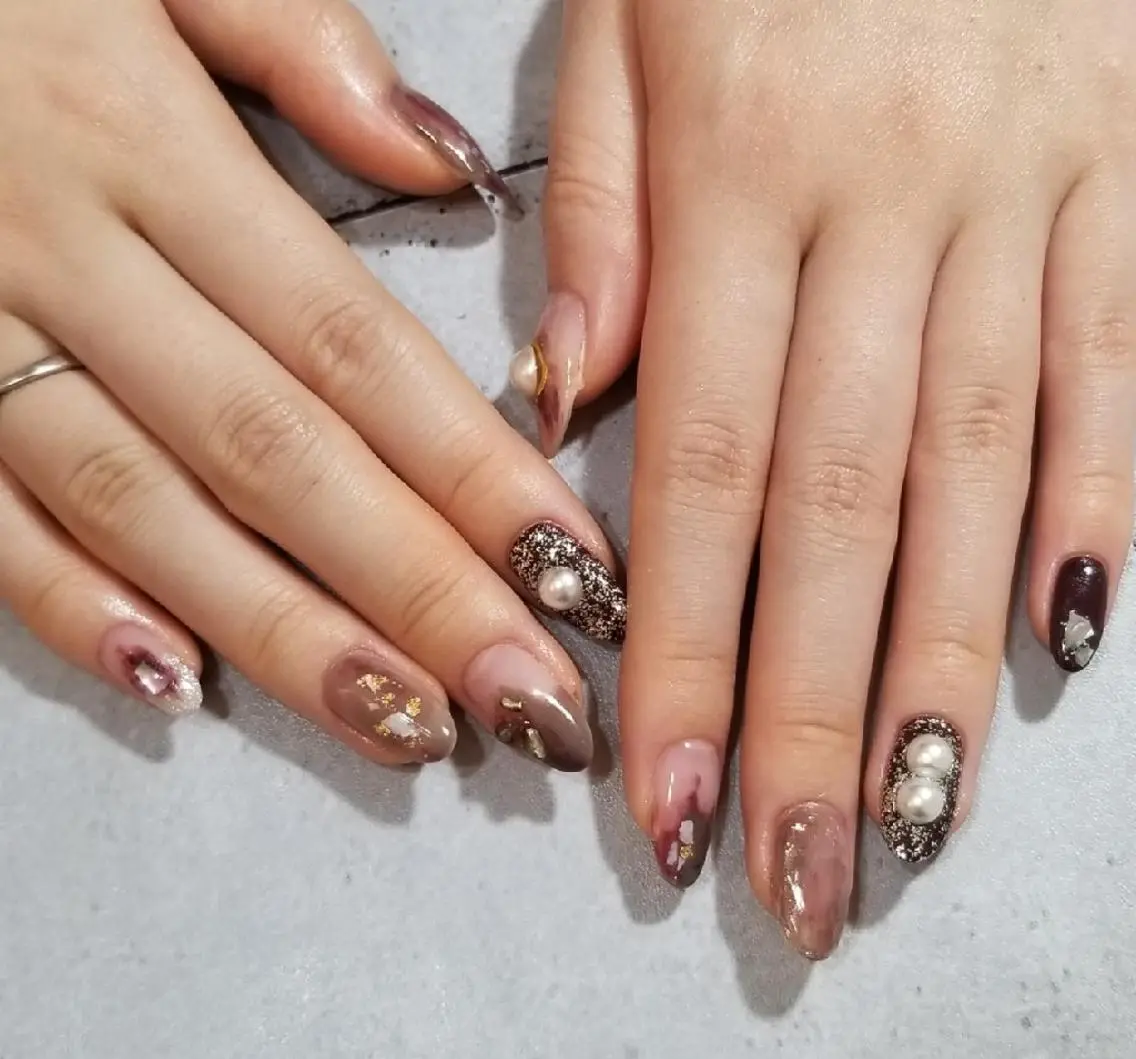 ネイル アートネイル ハンドネイル nijiiro🌈 サトウのネイルデザイン
