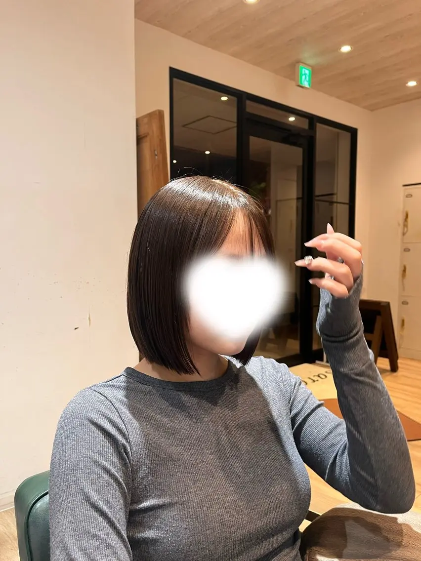 ショート ボブ カット 透明感カラー/ ツヤ髪/古澤里菜のヘアスタイル