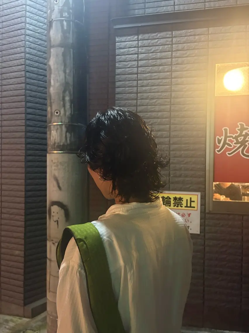 パーマ メンズ カット パーマ 内山 綺琉のヘアスタイル