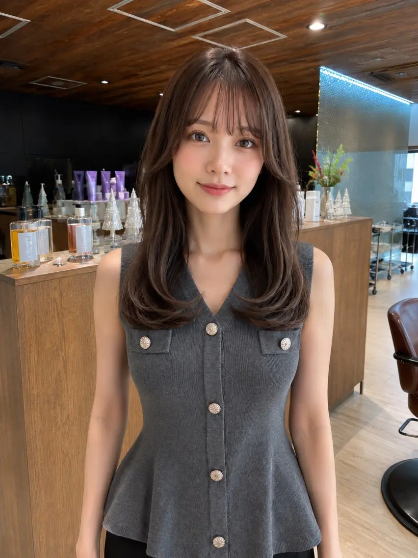 🩵💎似合わせカット+艶カラー+オリジナルトリートメント️🩵💎の写真