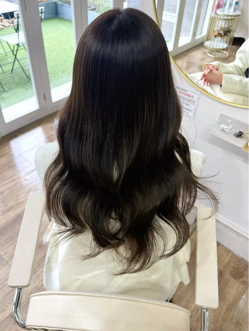 ロング カラー ヘアカラー トリートメント Ria🌙*゚ 艶カラーのヘアスタイル