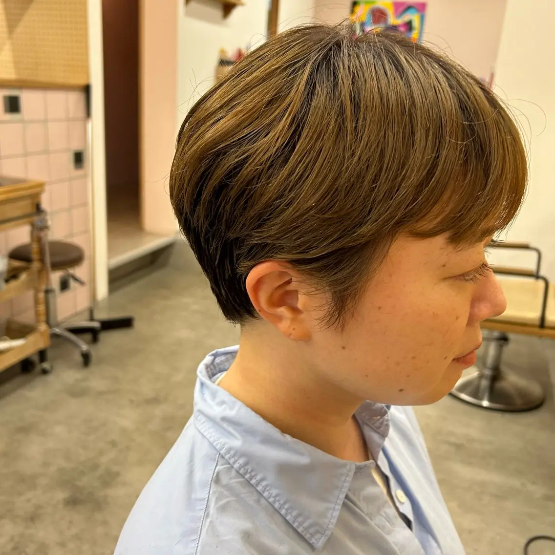 ショート 藤田 果穂のヘアスタイル