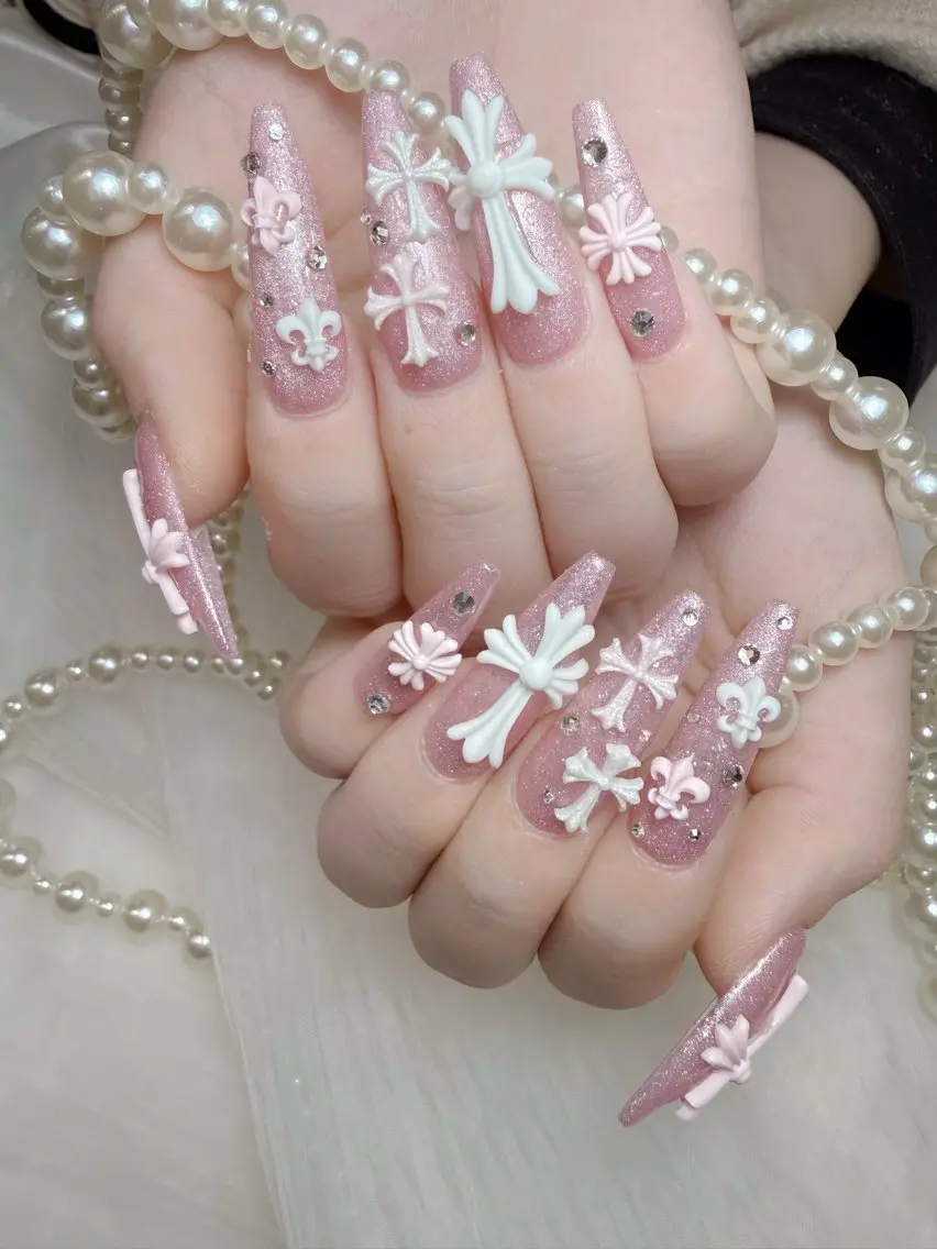 ネイル クリアネイル 韓国ネイル マグネットネイル ピンク スカルプネイル ハンドネイル princess スカルプ専門店のネイルデザイン