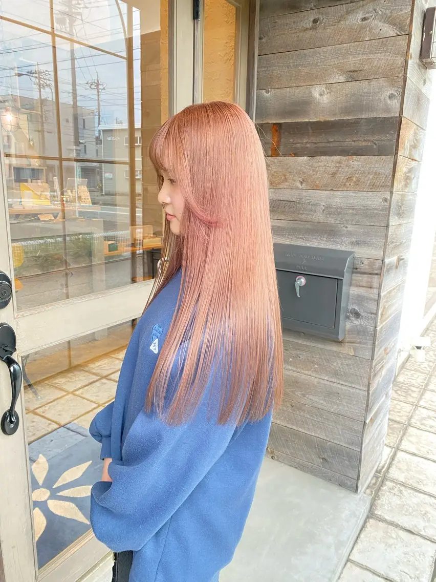 ロング カラー ヘアカラー トリートメント 竹内 柚子のヘアスタイル
