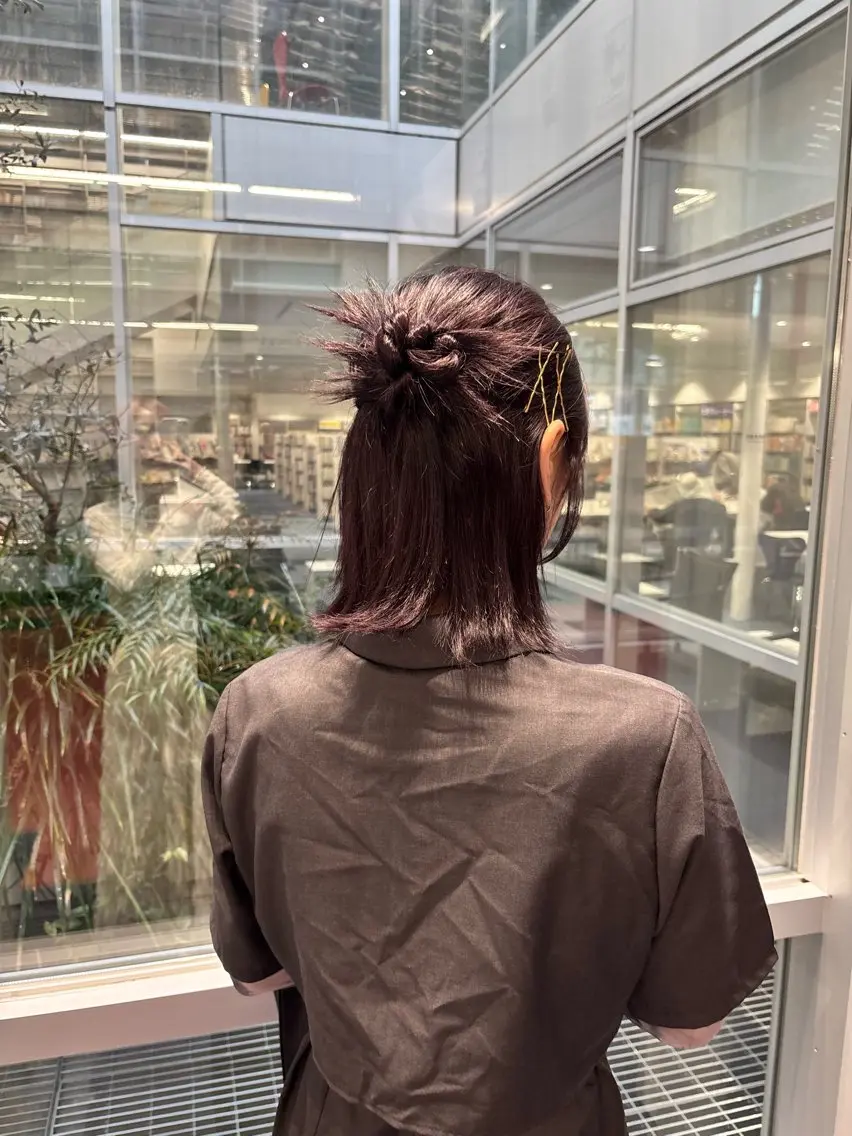 ショート ヘアアレンジ ボブ 森田 葵葉のヘアスタイル