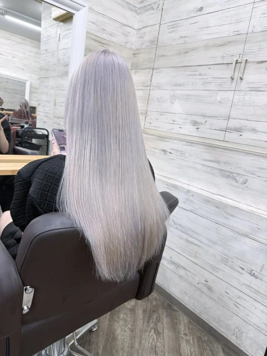 ロング カラー ブリーチ ケアブリーチ ヘアカラー トリートメント 北沢 隆のヘアスタイル