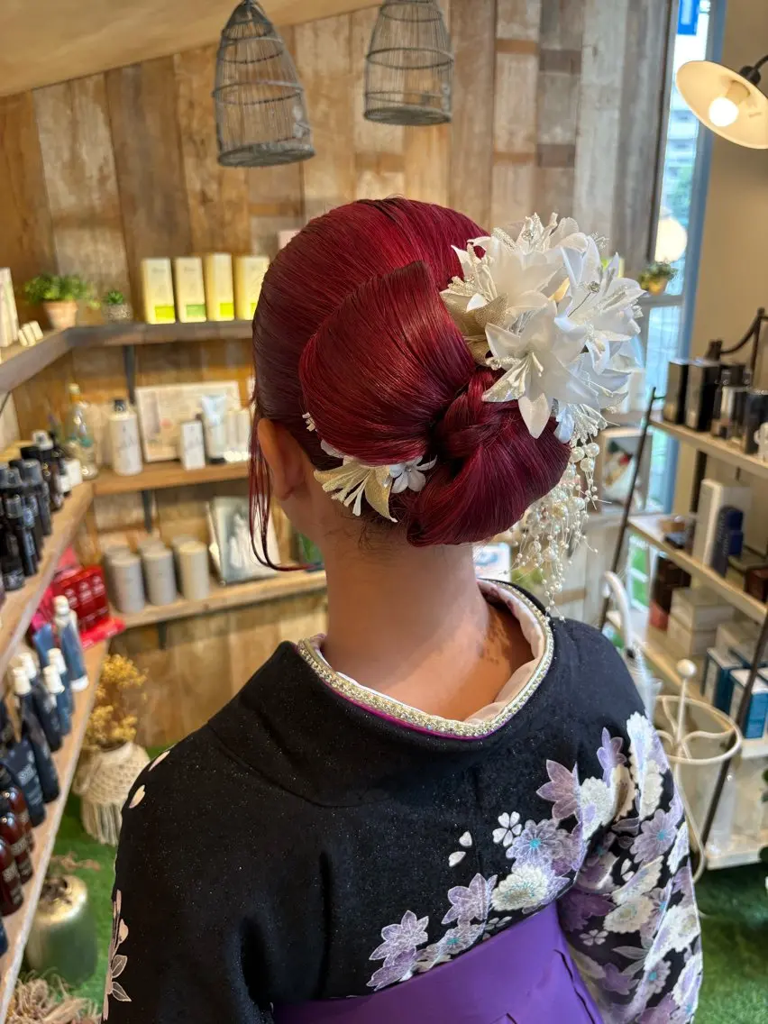 ロング ヘアセット 結婚式❤お出かけ前 ヘアセット★ココ★のヘアスタイル