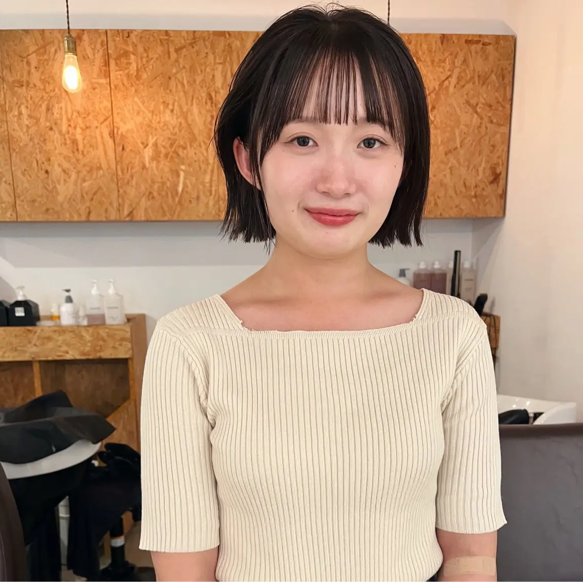 ショート ボブ 暖色/パーマ 🌼クニトウメイのヘアスタイル