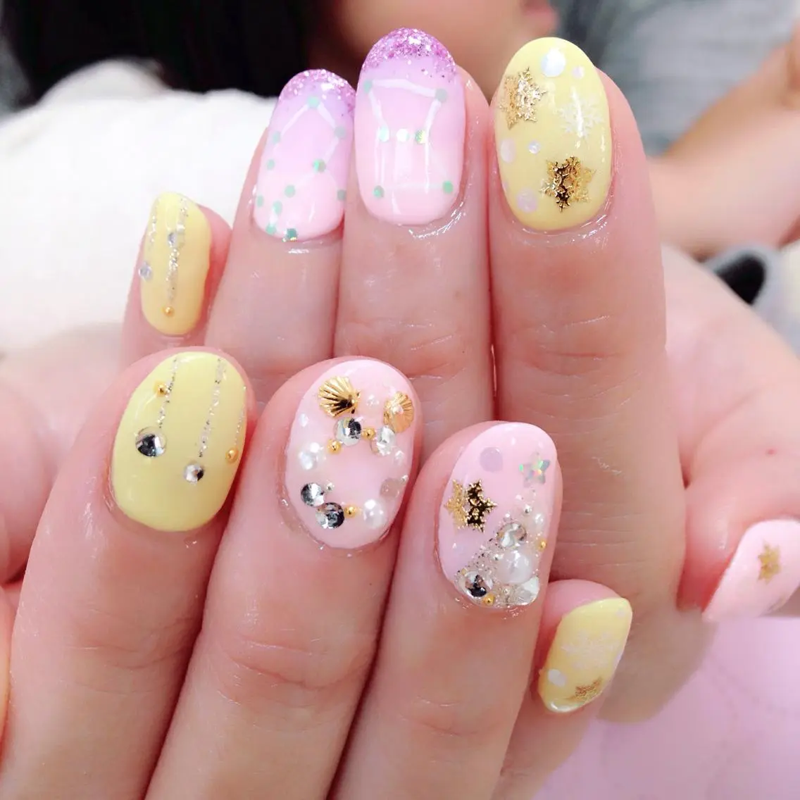 ネイル キラキラネイル 🩵池袋heart nail🩵のネイルデザイン