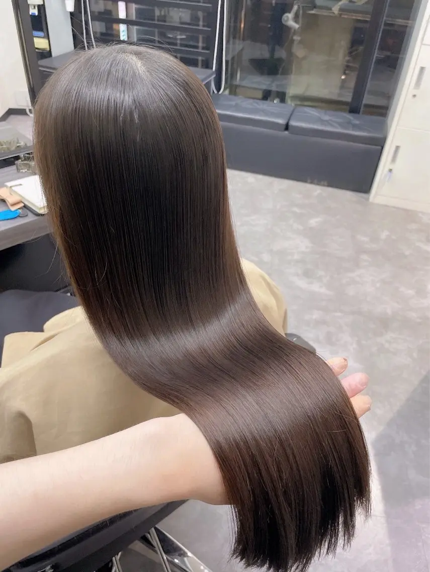 【ロングカット🌺➕カラー🩵】韓国オンニになれる綺麗髪カラー🌷の写真