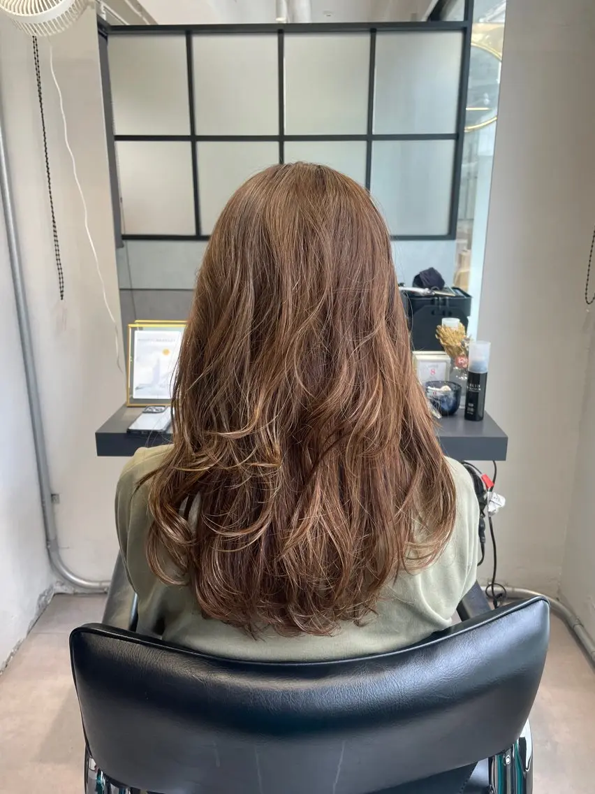 ロング カラー ハイライトカラー ハイライト ヘアカラー ヘッドスパ matka白髪ぼかし 大人ヘア/KEIKOのヘアスタイル