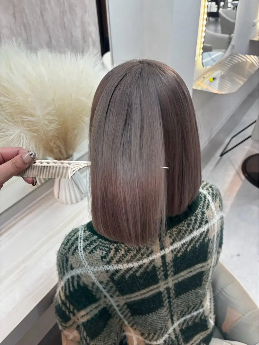 ミディアム 庄司蒼麻 艶カラー/モデル募集のヘアスタイル