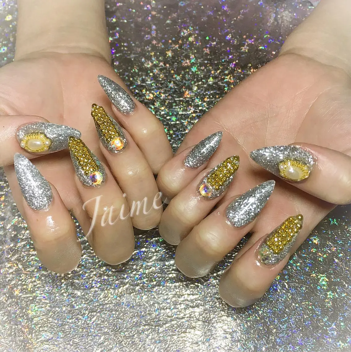 ロング ネイル Jaime Yuiのネイルデザイン
