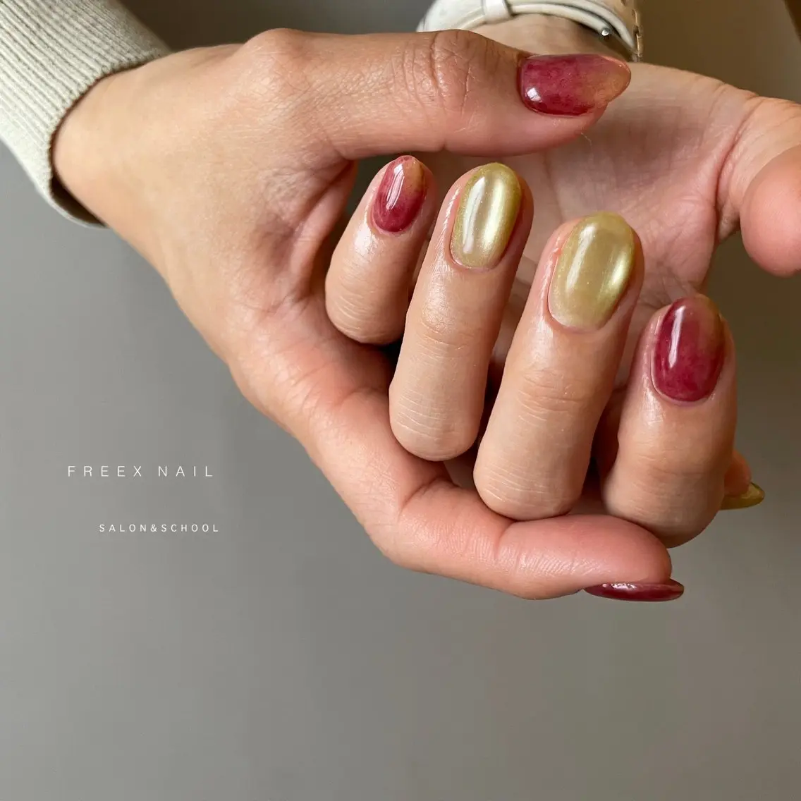 ネイル ハンドネイル ハンドケア freex nail /ニュアンス/個性派のネイルデザイン