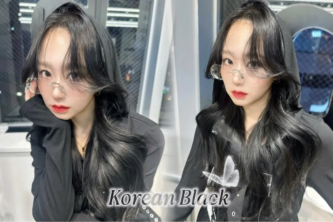 ロング カラー ダークグレー 韓国風ヘア カット ヘアカラー トリートメント 渋谷韓国レイヤー /SAYAKA🩶ᩚのヘアスタイル