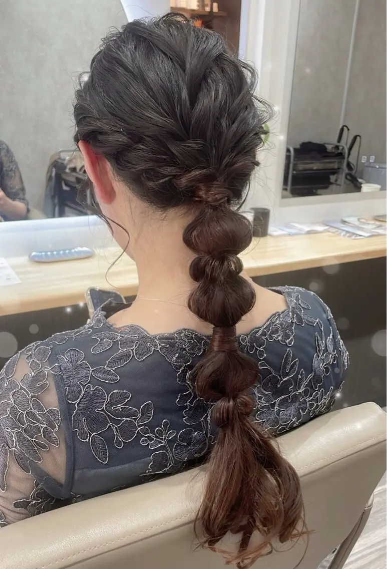 ヘアアレンジ 結婚式・ブライダル ヘアセット Noe' Akariのヘアスタイル