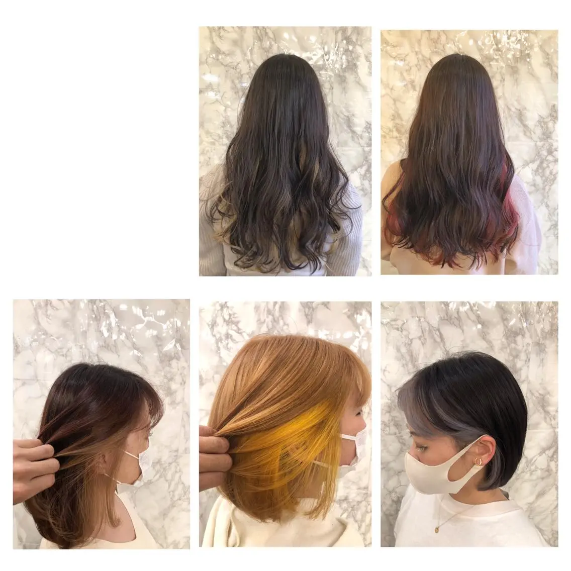 カット+インナーカラー(ケアブリーチ)+オンカラー/おしゃれは内側から♪の写真