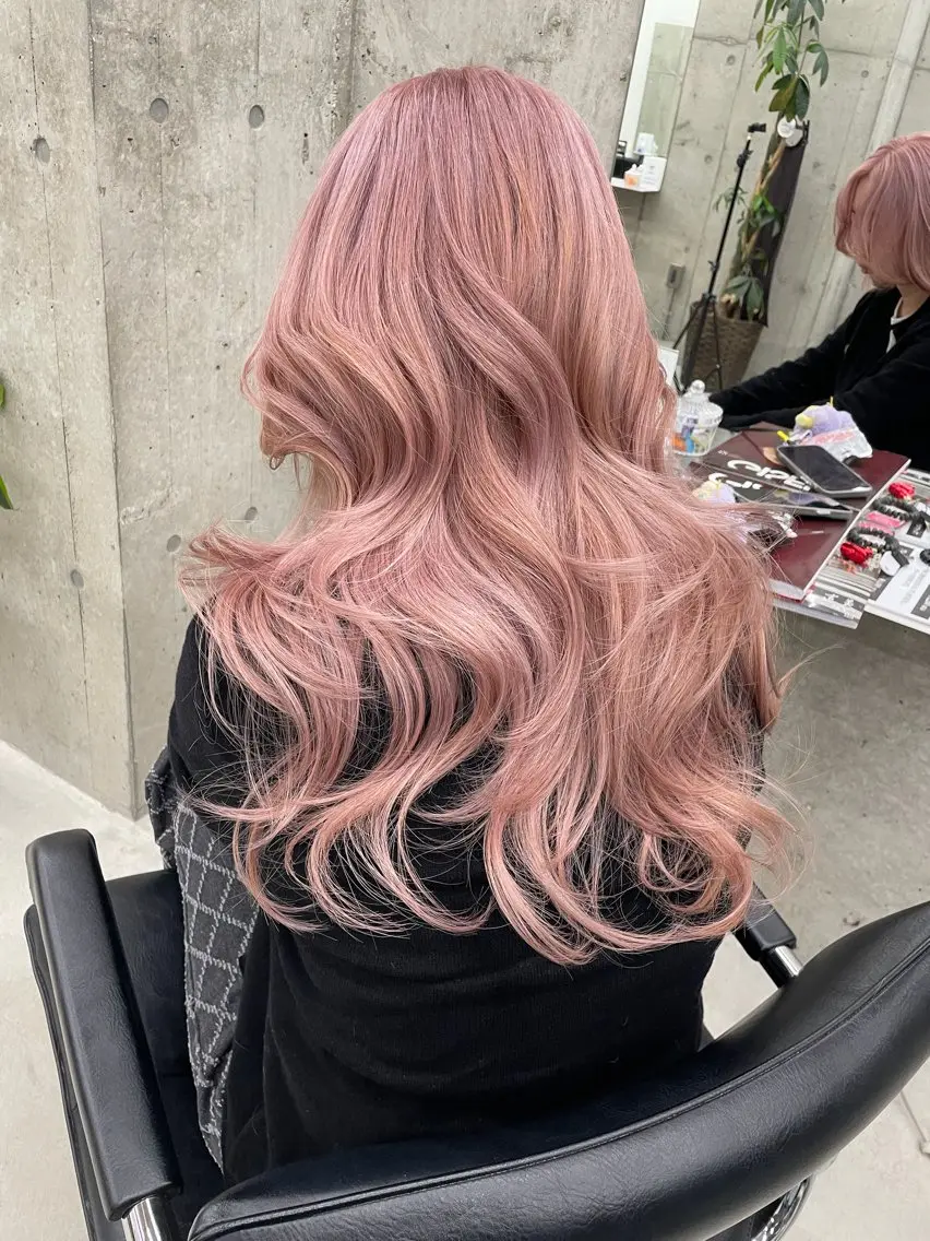 カラー ブリーチ 透明感カラー ヘアカラー 高橋 采江のヘアスタイル