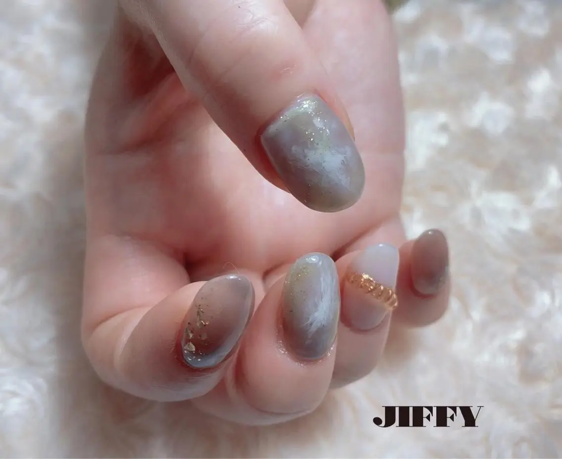 ネイル ニュアンスネイル JIFFY nailstudioのネイルデザイン