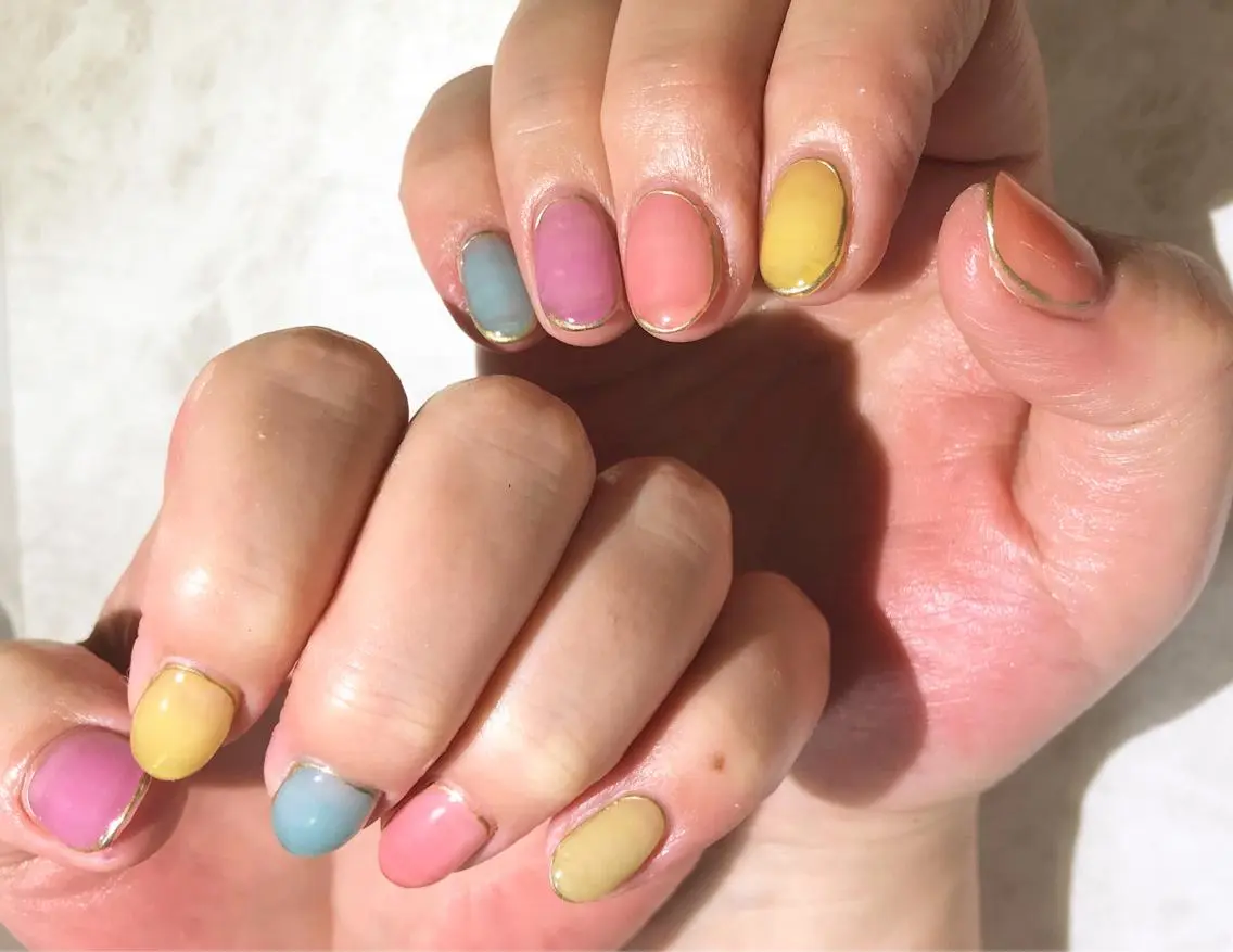 ネイル フットネイル ニュアンスネイル シンプルネイル 春ネイル 夏ネイル nail fufla ♡yamane♡のネイルデザイン