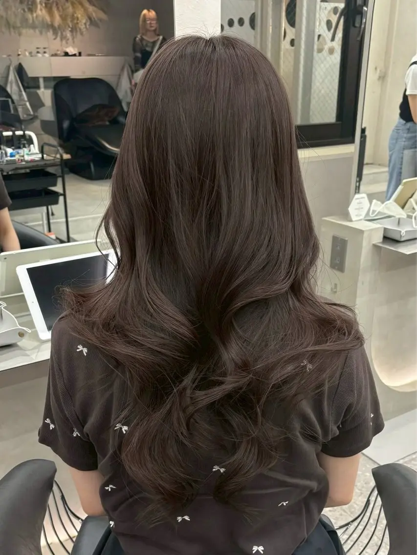 ロング ハッシュカット ハイレイヤー 韓国風ヘア レイヤーカット カット Yuta✂︎ 韓国レイヤー🪽のヘアスタイル