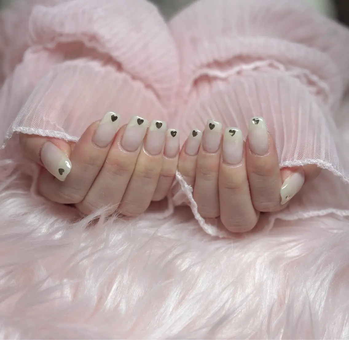 ネイル ハート ハンドネイル Nail Salon macherieのネイルデザイン