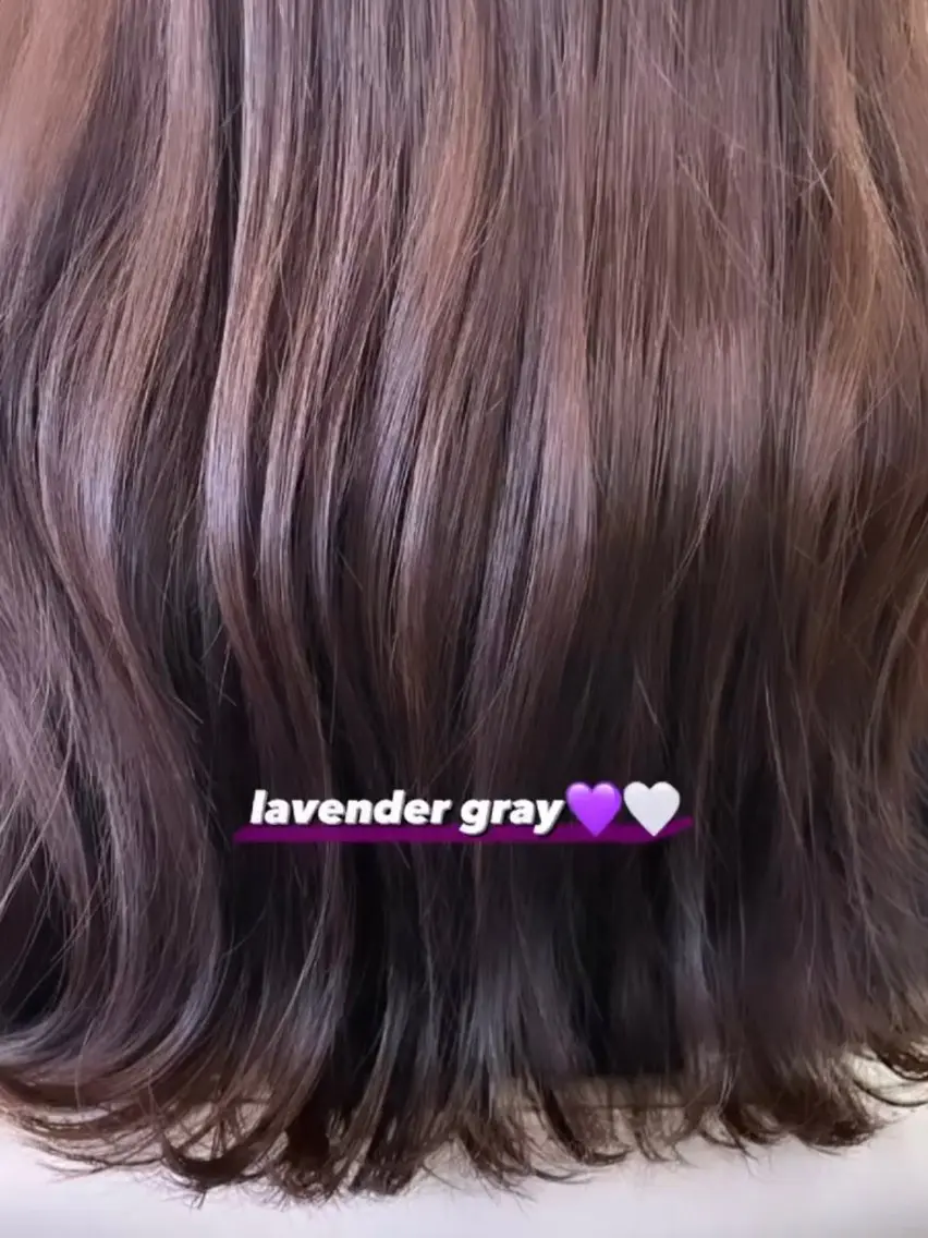 カラー ブリーチ ラベンダーカラー ブリーチなしカラー ヘアカラー トリートメント ハイトーン/ブリーチ 🤍足立里湖のヘアスタイル