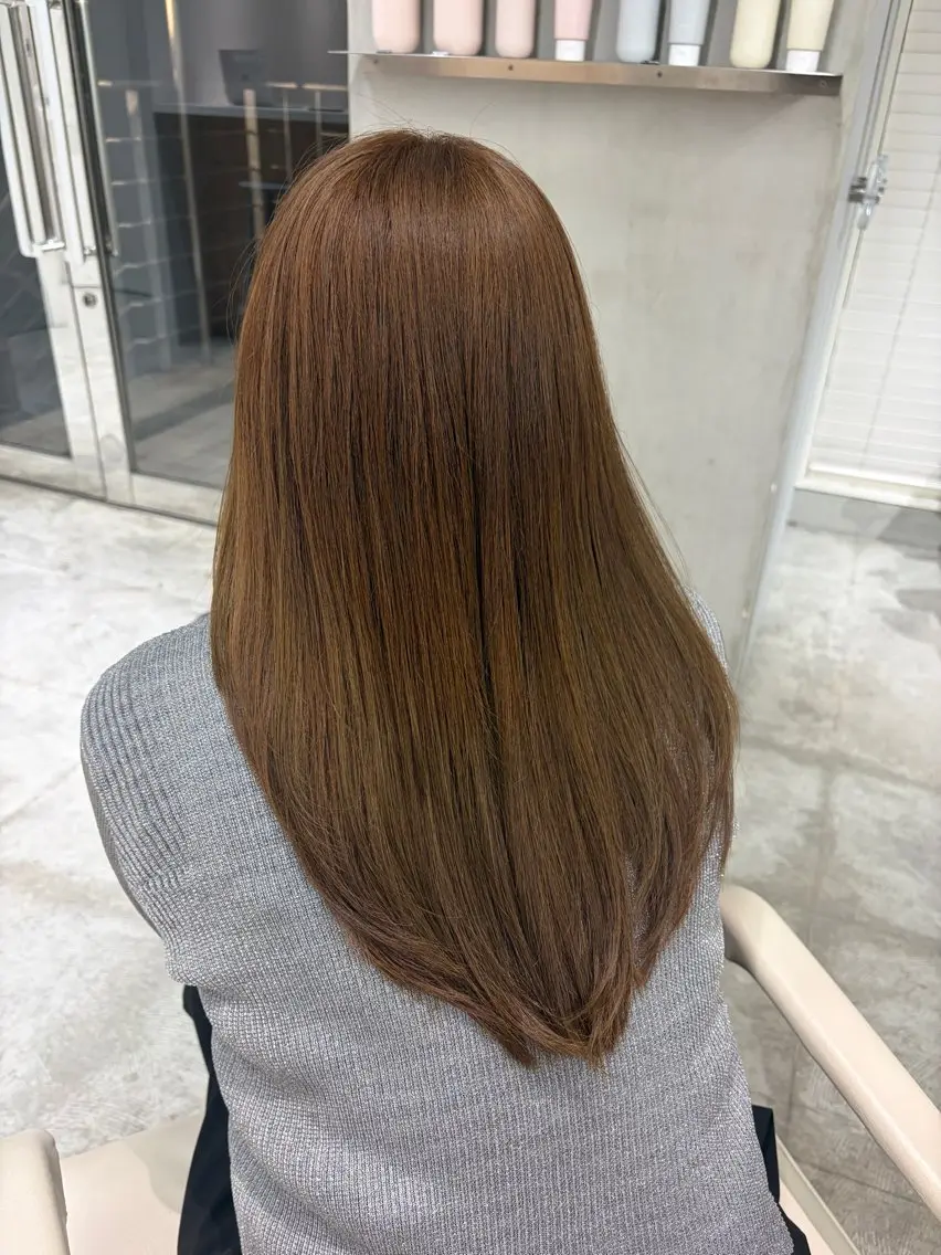 セミロング 透明感カラー🪽 ゆうかのヘアスタイル