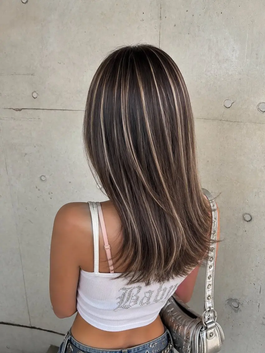 カラー ヘアカラー LUMDERICA 渡辺千晶のヘアスタイル
