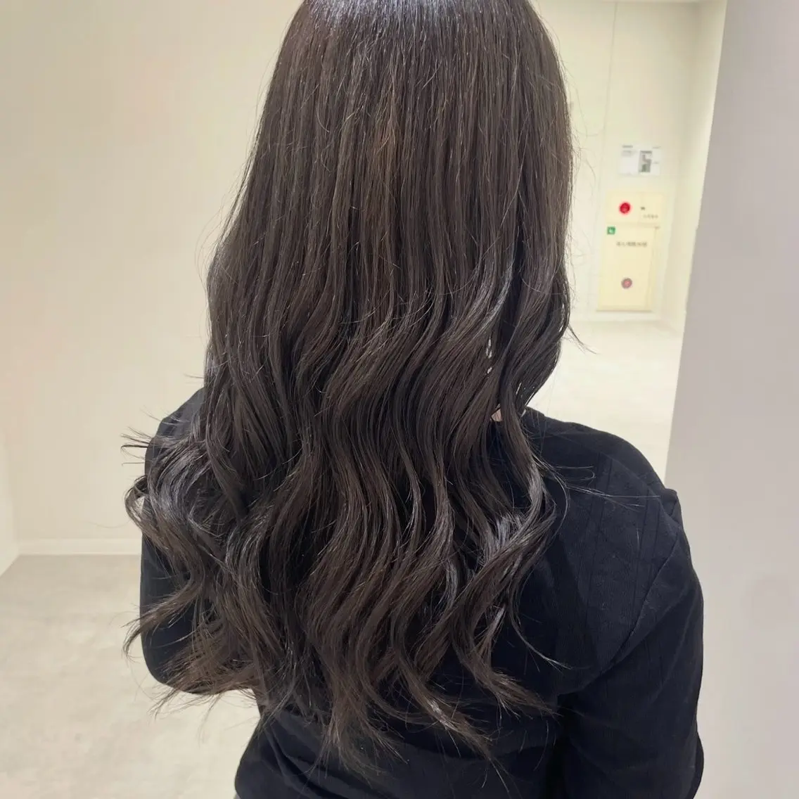セミロング カラー グレージュ カット ヘアカラー 🎟ブリーチなし/艶 /暖色🎀くるみのヘアスタイル