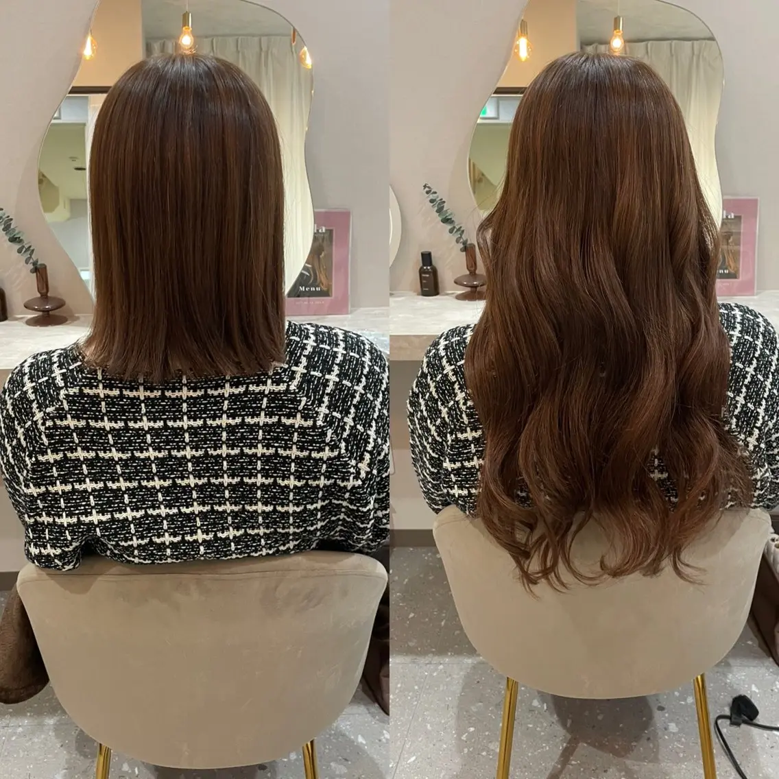 ロング ハイライト レイヤーカット エクステ＆ヘアセット Milaのヘアスタイル