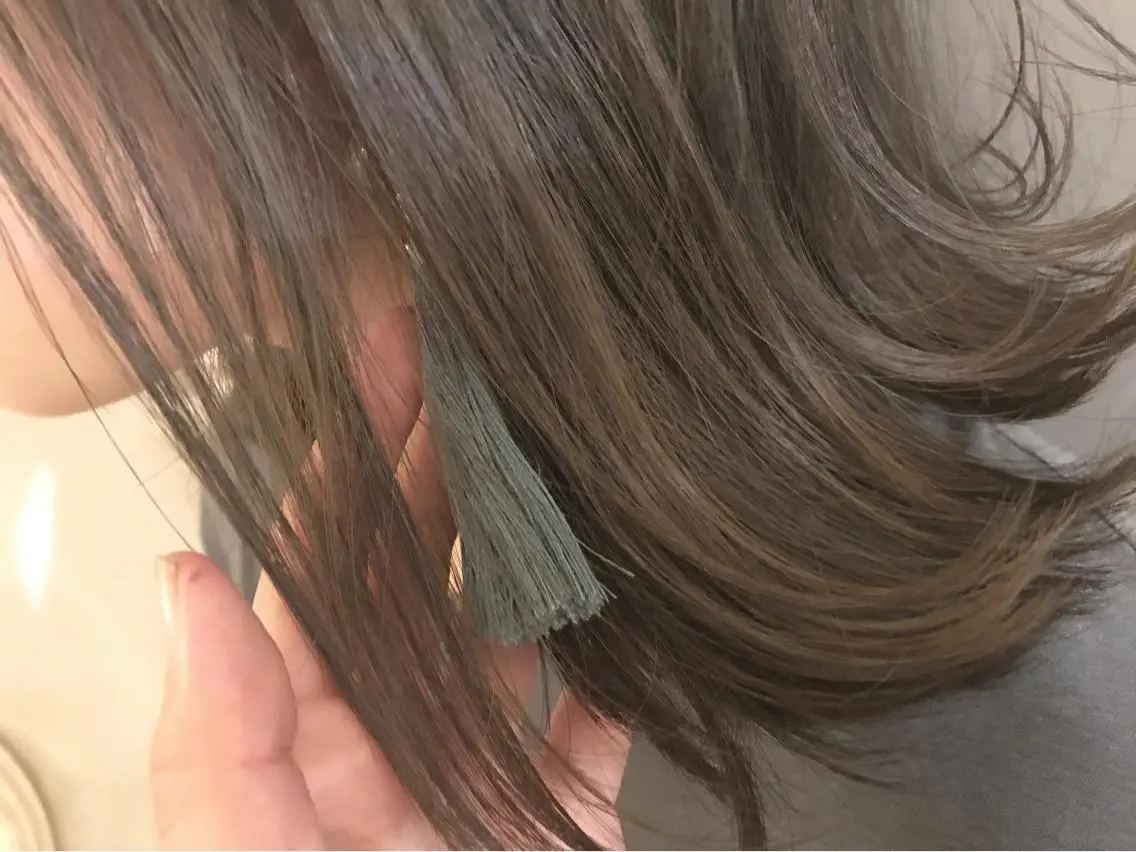 ミディアム カラー ショートボブ💗 ヤマネシオリのヘアスタイル