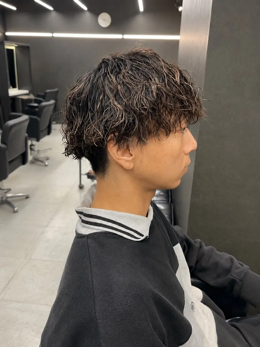 パーマ メンズ メンズパーマ カット パーマ bateau よしきのヘアスタイル