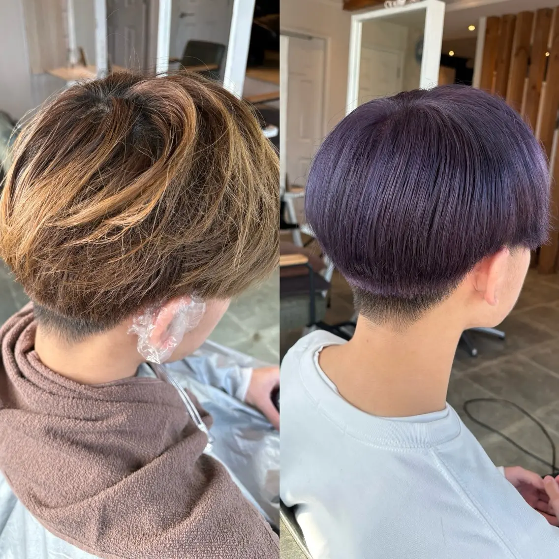 ショート ヘアカラー トリートメント 🍃ボブ&ショート 特化🍃髪質改善🍃のヘアスタイル