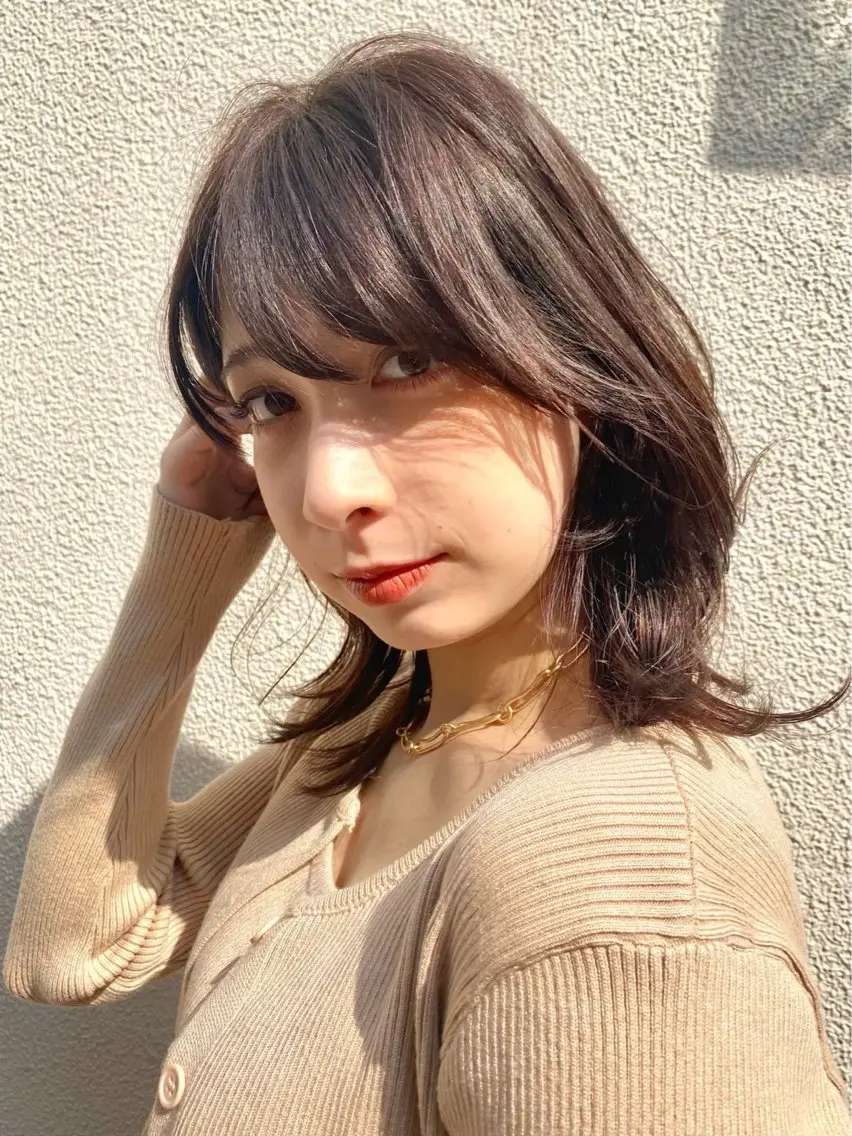 ミディアム カラー パーマ 平日オススメ✨ コスパ&タイパ✨山下のヘアスタイル