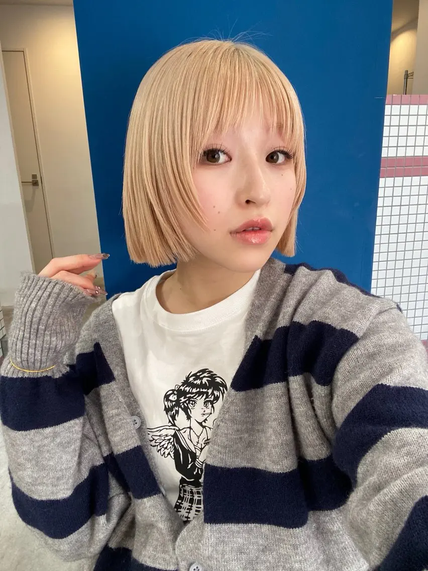 カラー ブリーチ 抜きっぱなしブロンド ブロンド haluka /梅田美容室のヘアスタイル